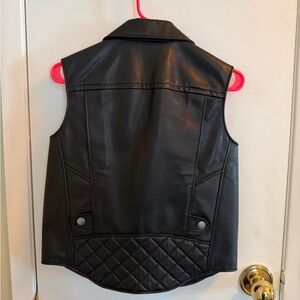 Coach Black Leather Vest